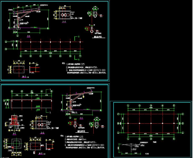 梧州钢构汽车棚设计
