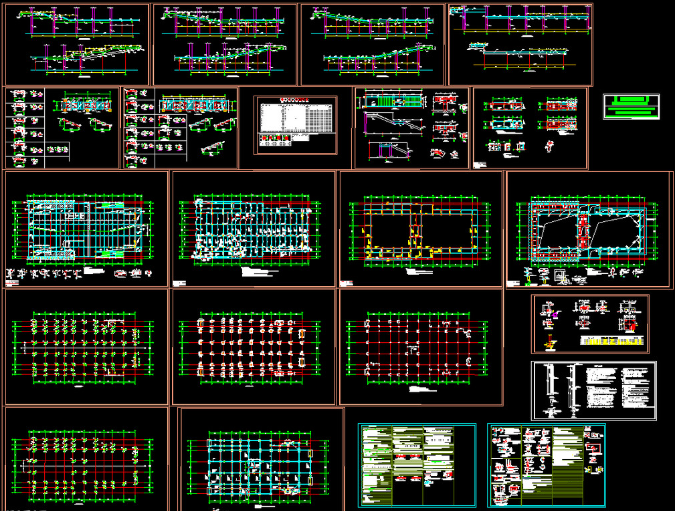 梧州钢结构报告厅图纸