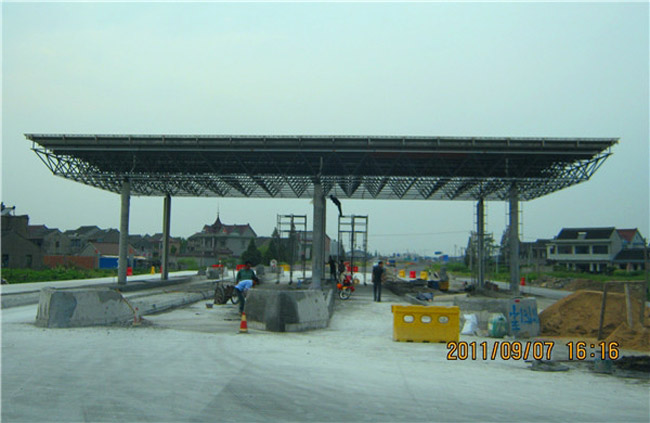 梧州收费站网架工程